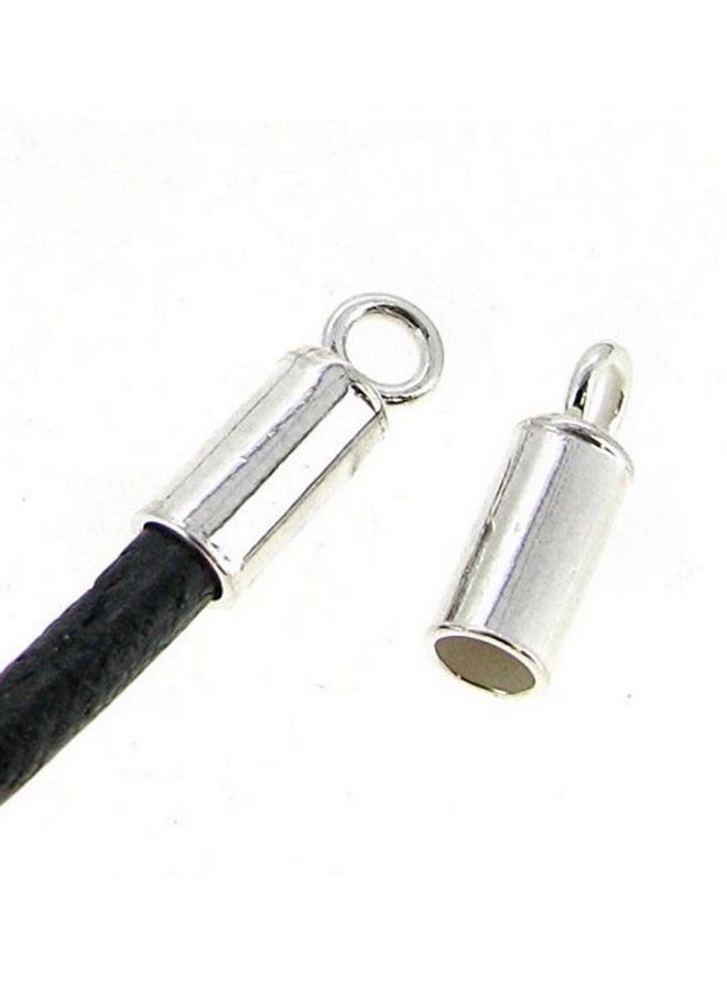 Adabele - Dabele Authentic 925 Sterling Silver Cord End Caps Barrel Hypoallergenic Nickel Free For 2.5Mm (0.1 Inch) Beading Wire Thread Jewelry Making Ss2593 - Image 1