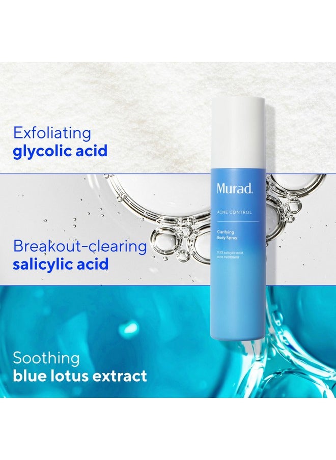 Murad Murad Clarifying Body Spray - Daily Salicylic Acid Treatment to Clear and Prevent Body Acne and Breakouts, 6Fl Oz  - Image 2