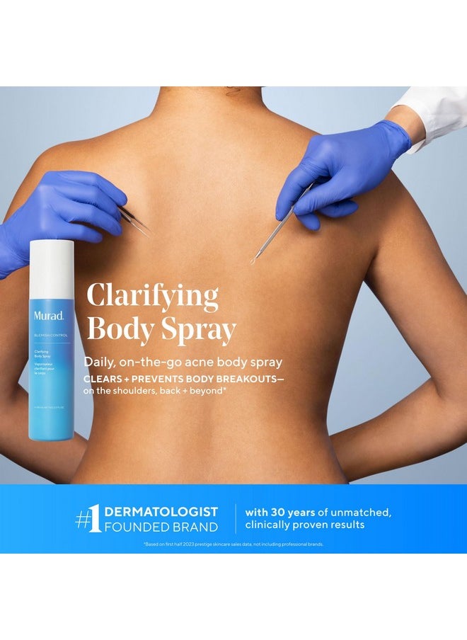 Murad Murad Clarifying Body Spray - Daily Salicylic Acid Treatment to Clear and Prevent Body Acne and Breakouts, 6Fl Oz  - Image 4