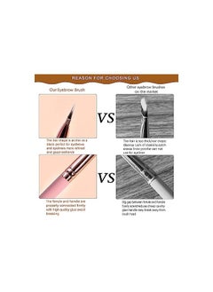 ORiTi Duo Eyebrow Brush, Spoolie Brush and Angled Brow Brush Eyelash Brush for Eye Makeup 5pcs,  - Image 4