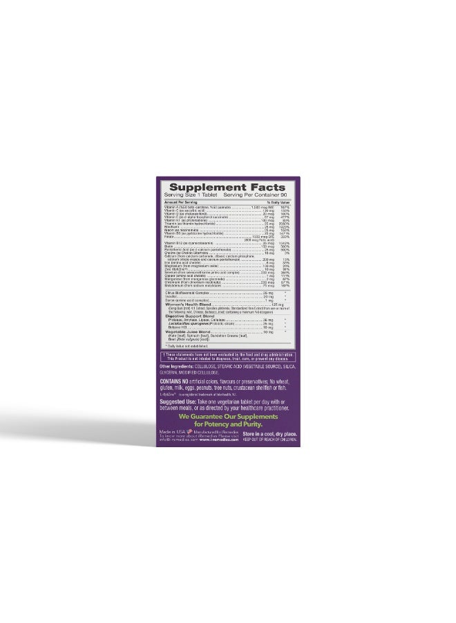 iRemedies iWoman Multi Once Daily – Women's Multivitamin with Essential Nutrients for Energy, Immunity, and Overall Wellness – 90 Tablets - Image 4