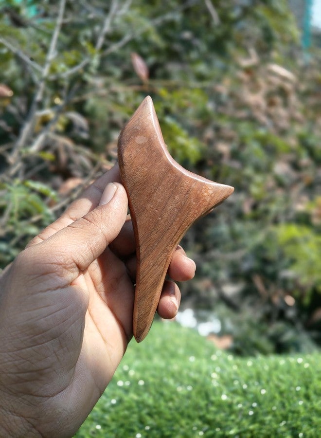 أيه أتش سي أس AHCS Wood Handicraft مخروط تدليك مثلثي الشكل، عصا تدليك خشبية، لوح غوا شا، عصا وخز بالإبر، شكل طائر، مسارات الوخز بالإبر - Image 3