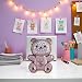 Pxiryanlow Purple Cute Phone Stand HolderCell Phone Bear Shaped Hidden Kickstand for DeskBear Shaped Phone HolderAdjustable Tablet Phone Ring Stand with 3D Moving Star Sequins for Girls Women Accessories - Image 3