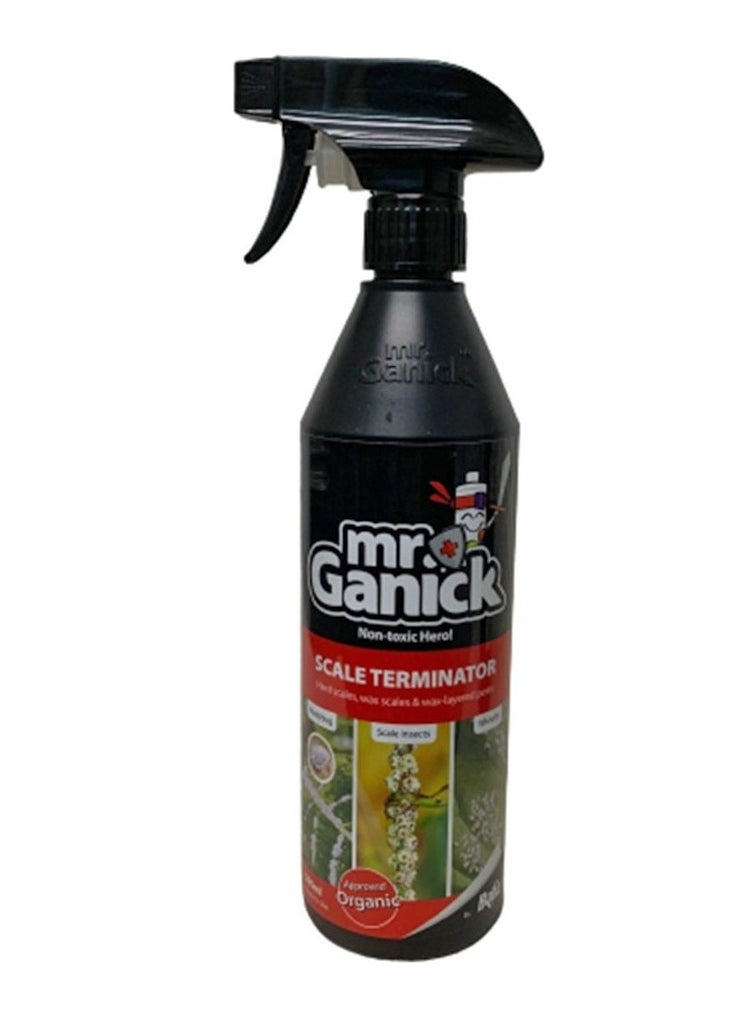 Mr. Ganick Organic Mealybug And Scale Terminator Spray, 500ml, Organic Insect Repellent, Plant Pest Control Solution