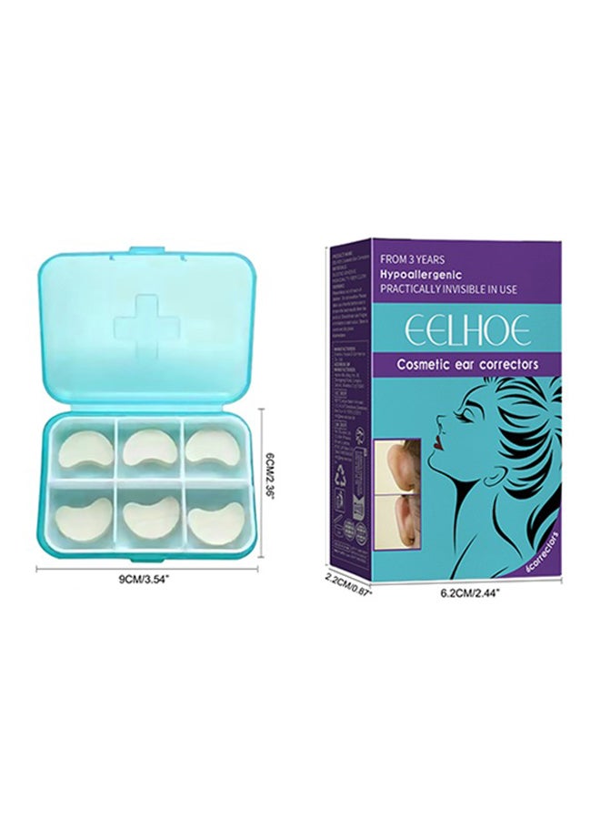 EELHOE Cosmetic Ear Correclors - 6 Correctors Waterproof Ear Correction Patches: Ear Reshaping and Support for Protruding Ears, Small Ear Effect - Image 1