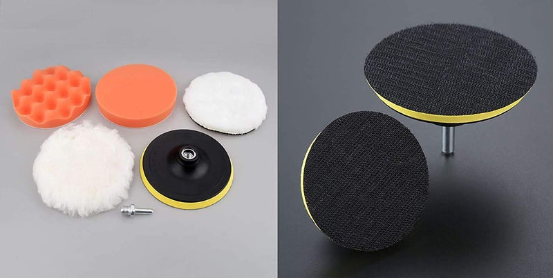 DIY Crafts 5" Inch, 6 Pcs Kit, 12 Pieces Kit Mini Buffing Polishing Detail Polisher Pads Use On Rotary Tools, Drill, Polisher Tool for Tight Area Detailing Polishing (5" Inch, 6 Pcs Kit) - Image 5