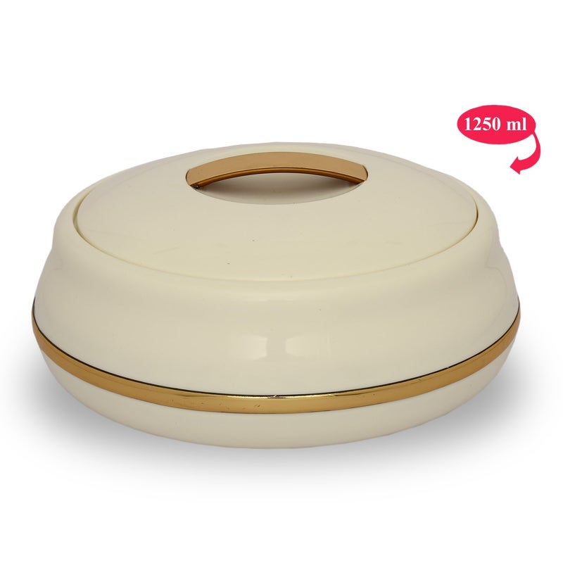 JAYPEE PLUS JAYPEE Alisa Neo 1250ml Insulated Inner Stainless Steel Casserole BPA Free Food Grade Easy to Carry Easy to Store Ideal for Chapatti Casserole for roti Best for Gifting Purpose Golden - Image 5