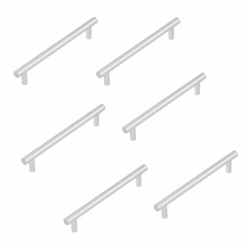 GS Gujarat GS Gujarat Premium Chrome Finish Kitchen Cabinet HandlesDoor PullsDrawer Cabinet Handles 4Inch Pack of 10  - Image 2