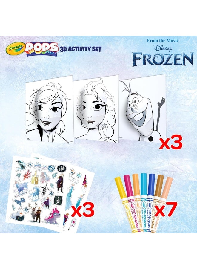 Crayola - Pops 3D Painting Frozen Activity Set 16 Pieces - ‎04-0742 - Image 3