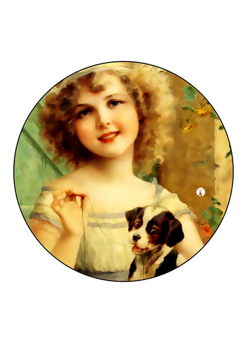 RKN دبوس كبير مطبوع عليه فن عتيق متعدد الألوان - Image 2