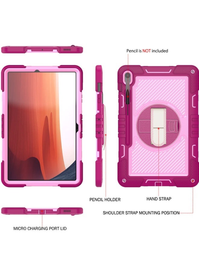 general Compatible with Samsung Galaxy Tab S10  FE PLUS 2025 Cover, Light Weight Rugged Case with Hand Strap Kickstand and Shoulder Straps - Image 5