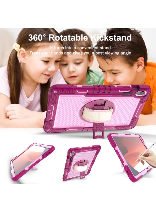 general Compatible with Samsung Galaxy Tab S10  FE PLUS 2025 Cover, Light Weight Rugged Case with Hand Strap Kickstand and Shoulder Straps - Image 3