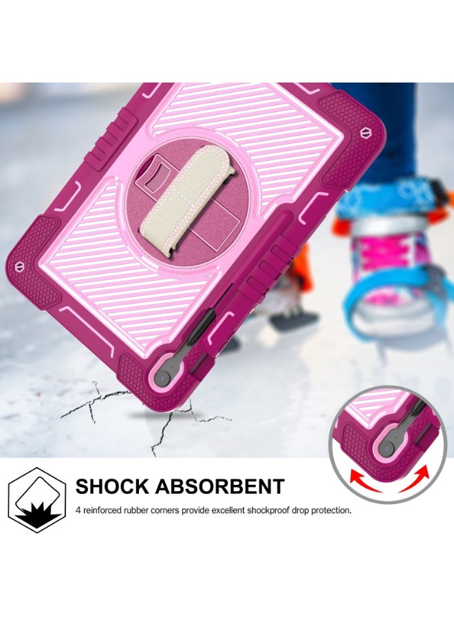 general Compatible with Samsung Galaxy Tab S10  FE PLUS 2025 Cover, Light Weight Rugged Case with Hand Strap Kickstand and Shoulder Straps - Image 2