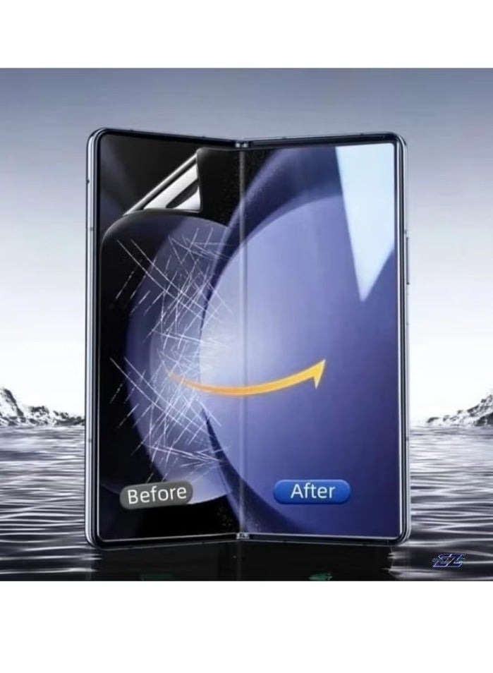 SHOPI Compatible with Samsung Galaxy Z Fold 6 Privacy Screen Protector | Hydrogel Film for Internal & Front Screen | Anti-Peeping, Anti-Scratch, Bubble-Free Protection | Soft, Flexible Screen Protector - Image 1