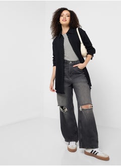 Ginger Textured Oversize Shirt  - Image 4