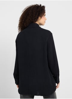 Ginger Textured Oversize Shirt  - Image 2