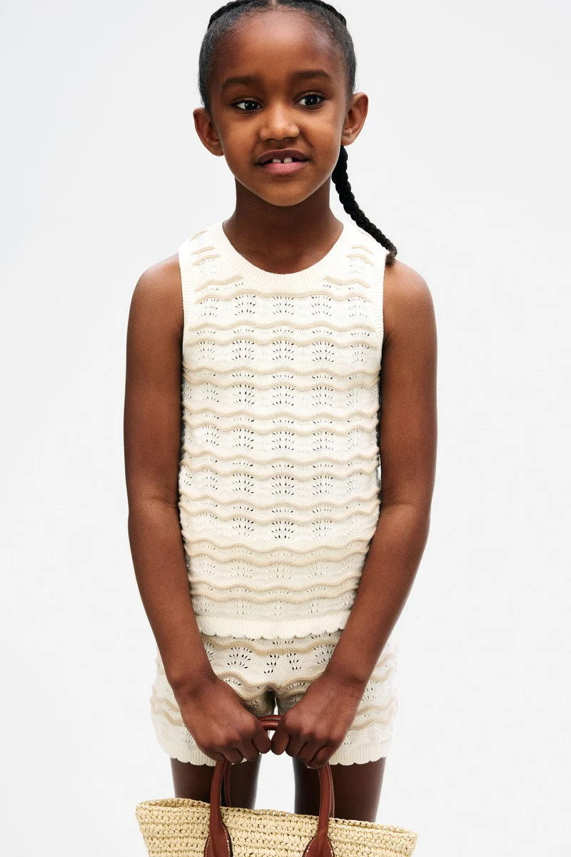 H&M 2-piece pointelle-knit set