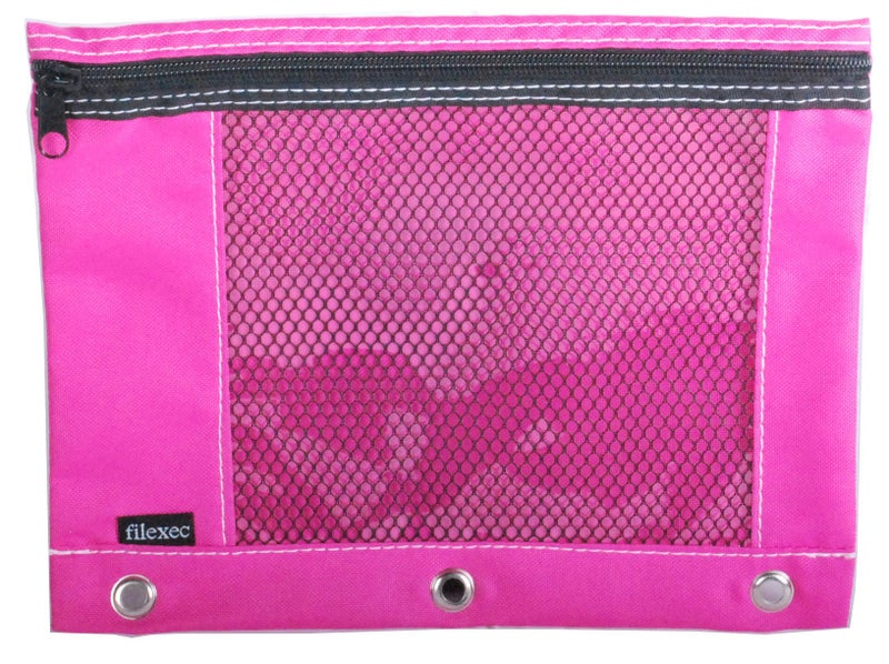 Filexec Products Soft Touch Pencil Pouch (18272) Hot Pink - Image 1
