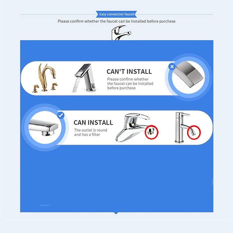 YAS Water Flosser for Family Use Oral Irrigator NonElectric Safety Adjustable Faucet Shower Spa Water Pressure Dental Oral Care Tooth Cleaning - Image 5