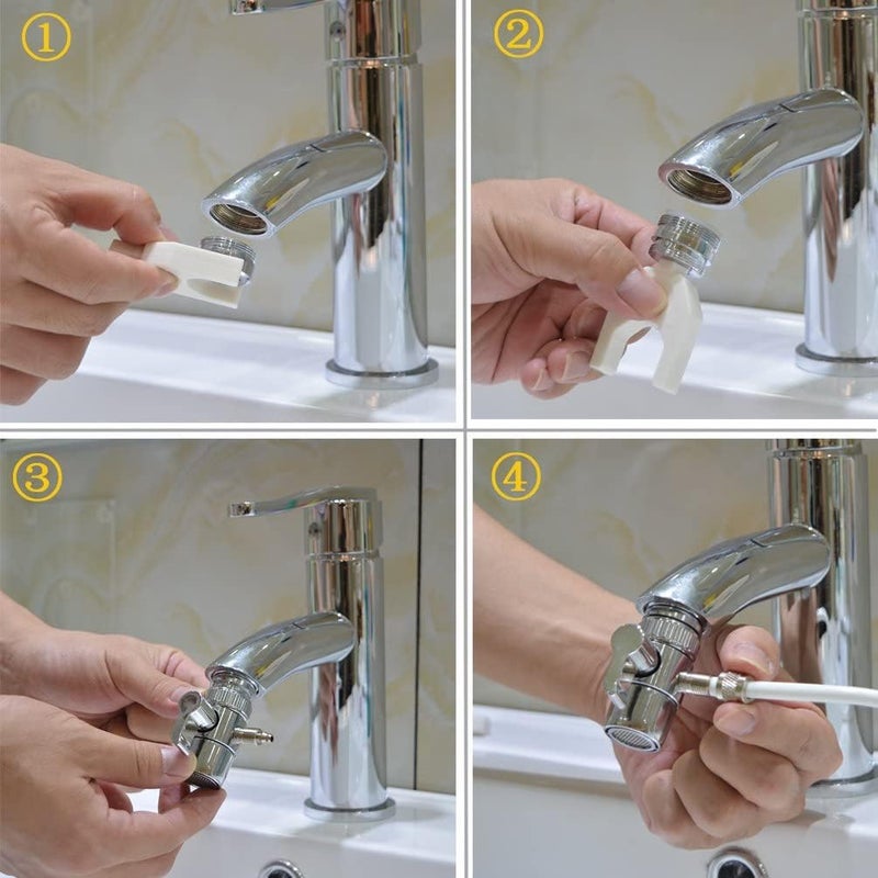 YAS Water Flosser for Family Use Oral Irrigator NonElectric Safety Adjustable Faucet Shower Spa Water Pressure Dental Oral Care Tooth Cleaning - Image 4