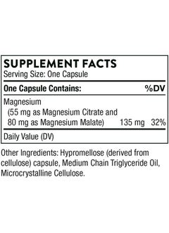 Thorne Magnesium CitraMate Dietary Supplement - 90 Capsules  - Image 2