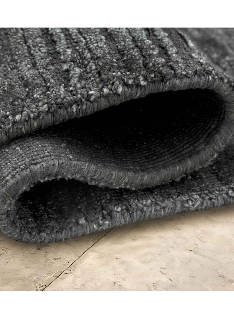 ISABELLA - BAMBOO SILK RUG- 200X300 CM - CHARCOAL - Image 2