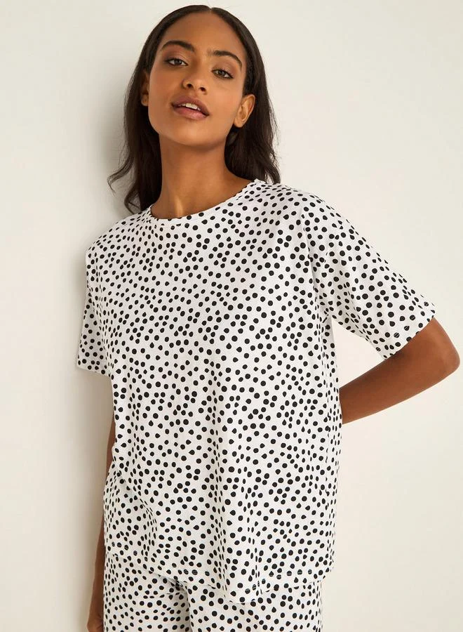 سبلاش فيڤ طقم بيجامة قطنية قميص وشورت