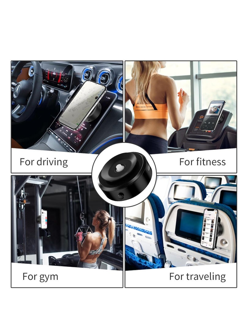 HOUMT Electric Vacuum Magnetic Suction Car Mount Holder Strong Suction Cell Phone Holder for Car Kitchen Mirror Bath Shower (Silver) - Image 5