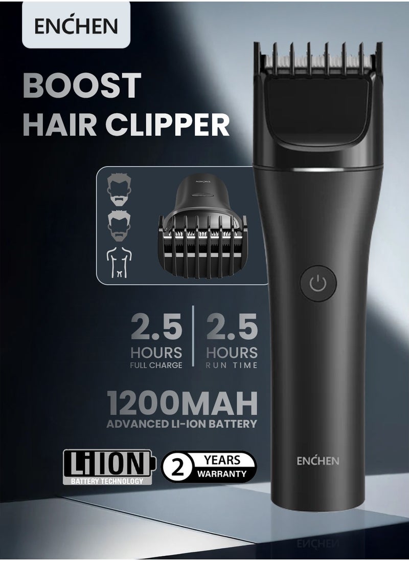 ENCHEN - Professional Hair Clipper & Beard Trimmer – 200-Min Runtime, Type-C Fast Charging, Low-Noise, Adjustable Lengths | ENCHEN Boost 2 - Image 1