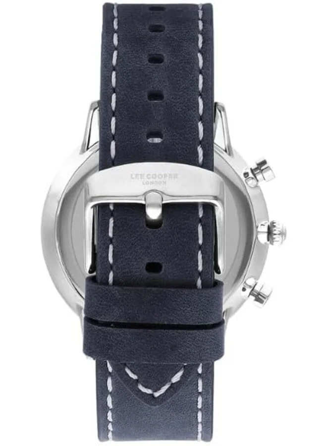 Lee Cooper Lee Cooper Men's Watch, Multi Function Display and Leather Strap - LC07943.399, Blue