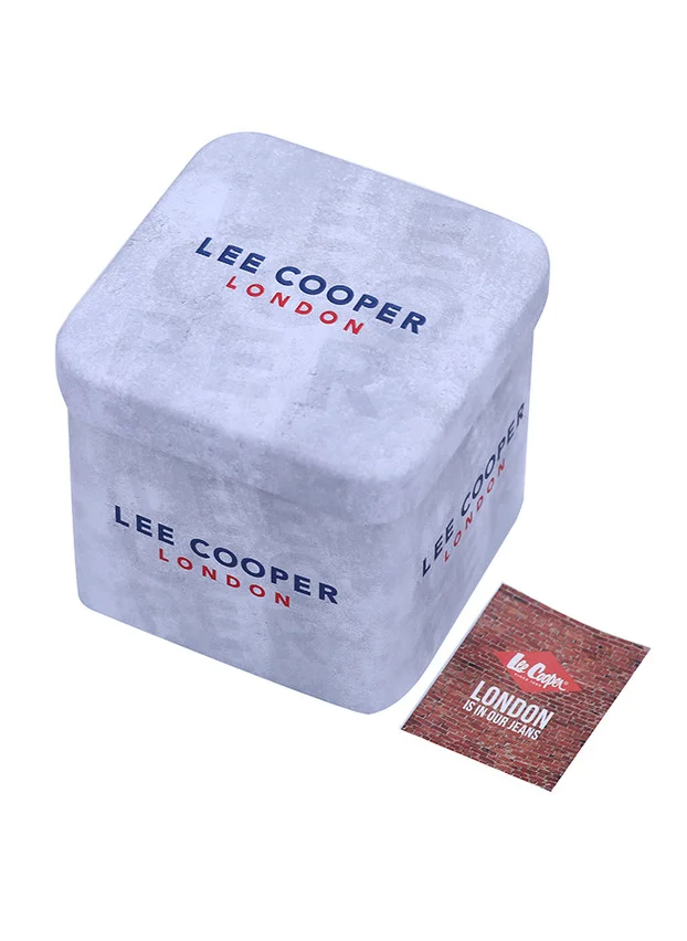 Lee Cooper Men's Watch, Multi Function Display and Leather Strap - LC07943.399, Blue