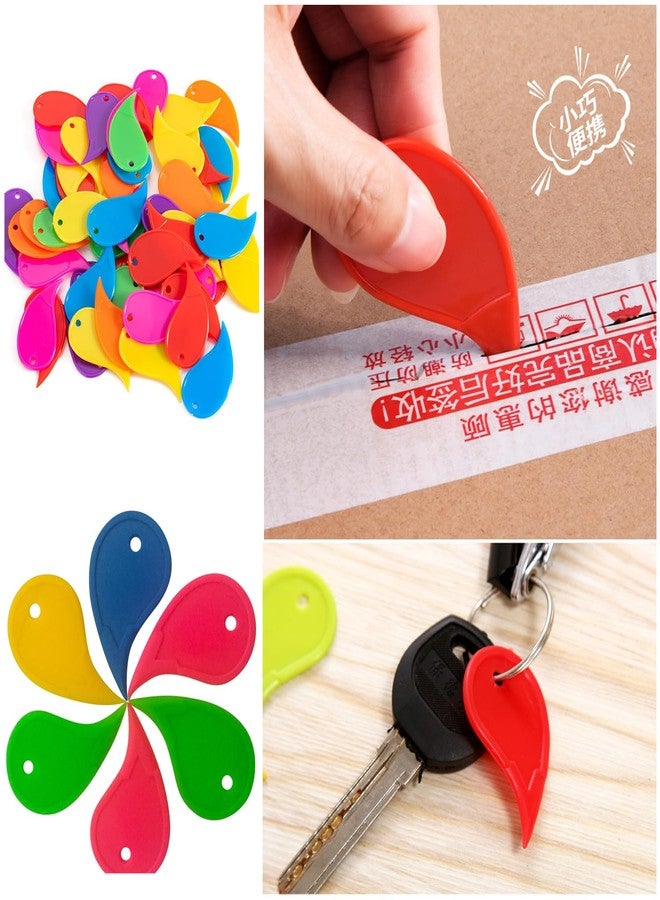 TorSor 100 Pack Safe Box Opener Plastic Keychain Shipping Boxes Opener Small Safety Cutter for Moving Boxes Package Opening Cardboard Storage Box Mailer Packing Tape Refills Rolls - Image 5