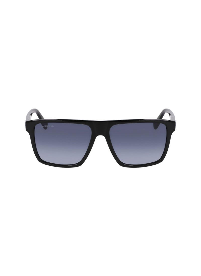 LACOSTE FULL RIM BIO INJ-G820 MODIFIED RECTANGLE LACOSTE SUNS L6027S  5715 (001) BLACK  - Image 1
