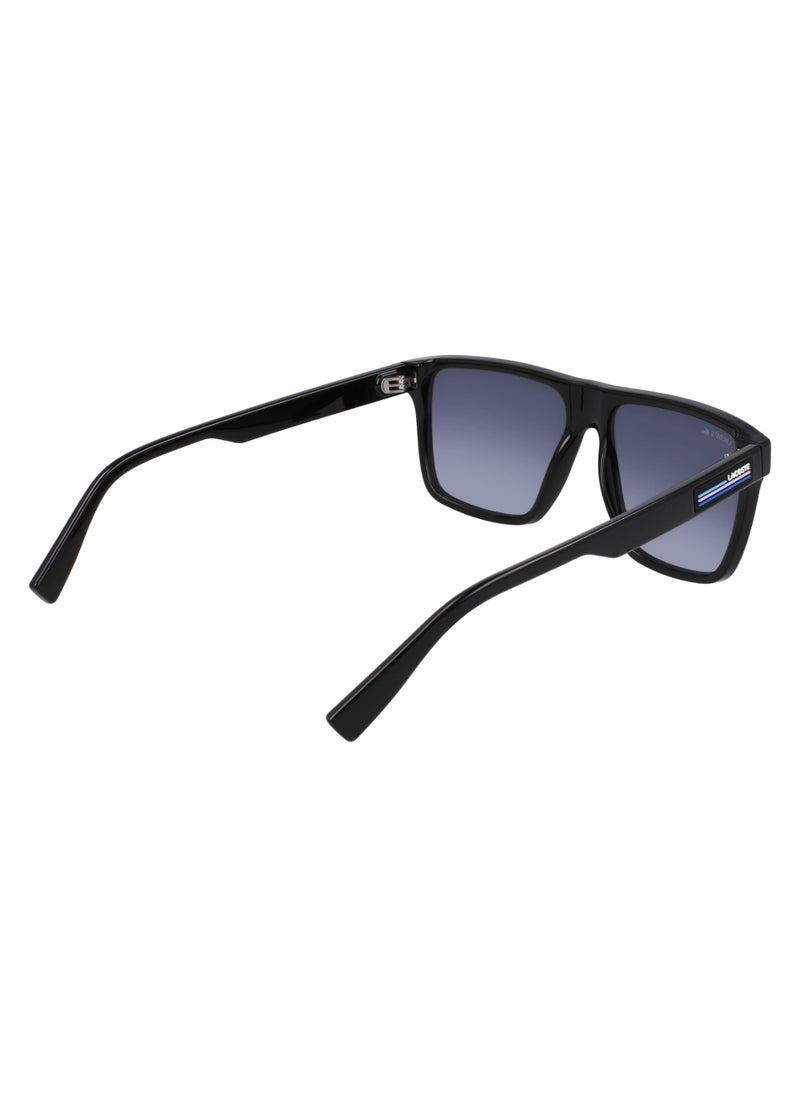 LACOSTE - FULL RIM BIO INJ-G820 MODIFIED RECTANGLE LACOSTE SUNS L6027S  5715 (001) BLACK - Image 1