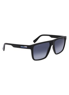 LACOSTE FULL RIM BIO INJ-G820 MODIFIED RECTANGLE LACOSTE SUNS L6027S  5715 (001) BLACK  - Image 3