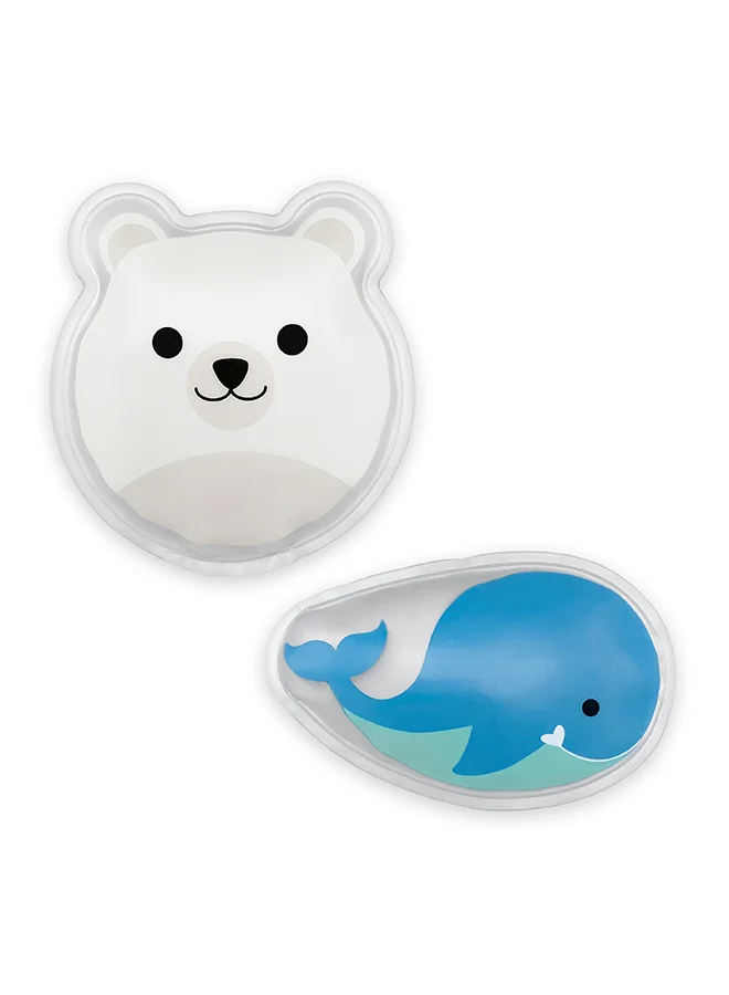 دكتور براونز Cold Compress, Polar Bear & Whale, 2-Pack