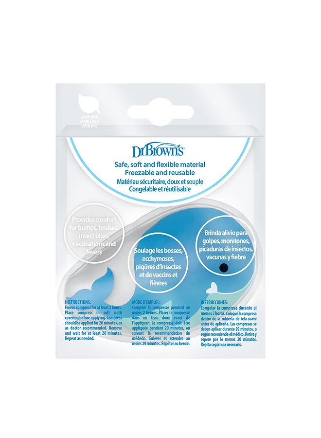 دكتور براونز Cold Compress, Polar Bear & Whale, 2-Pack