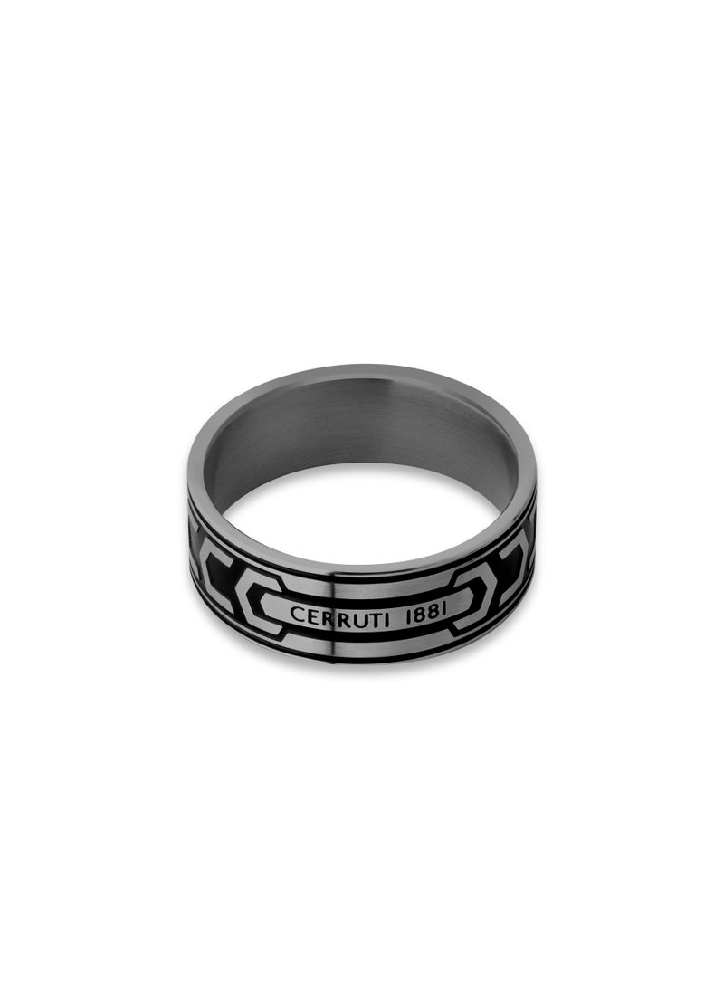 CERRUTI 1881 Bold Black Finger Ring For Men 60  - Image 1