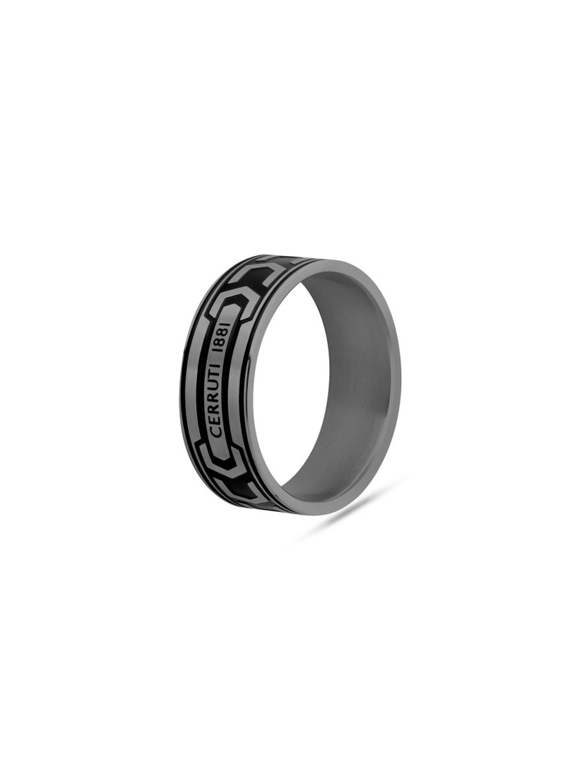 CERRUTI 1881 Bold Black Finger Ring For Men 60  - Image 2