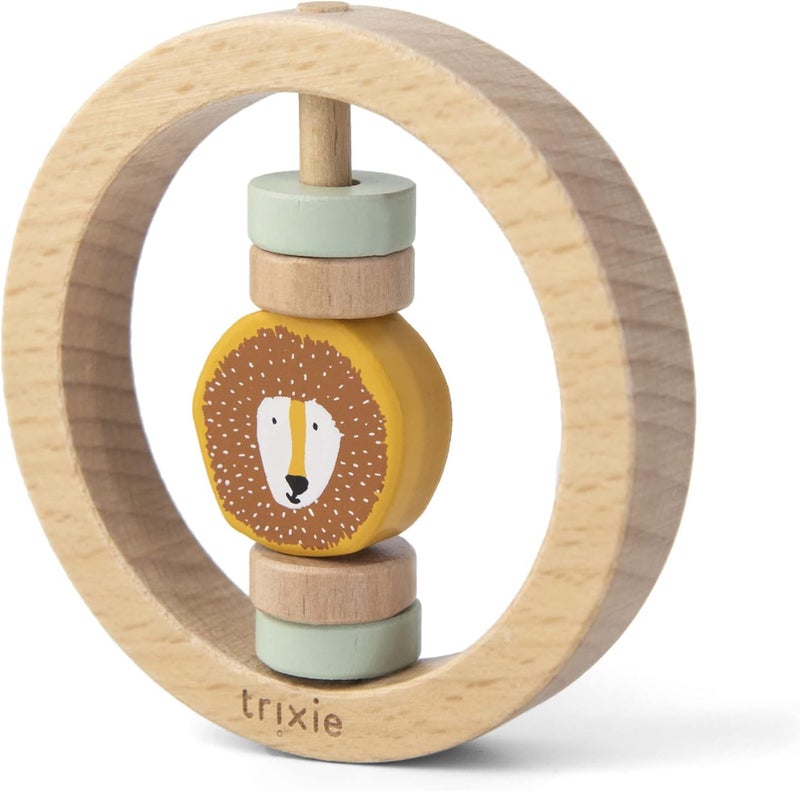 Trixie Wooden round rattle - Mr. Lion - Image 1