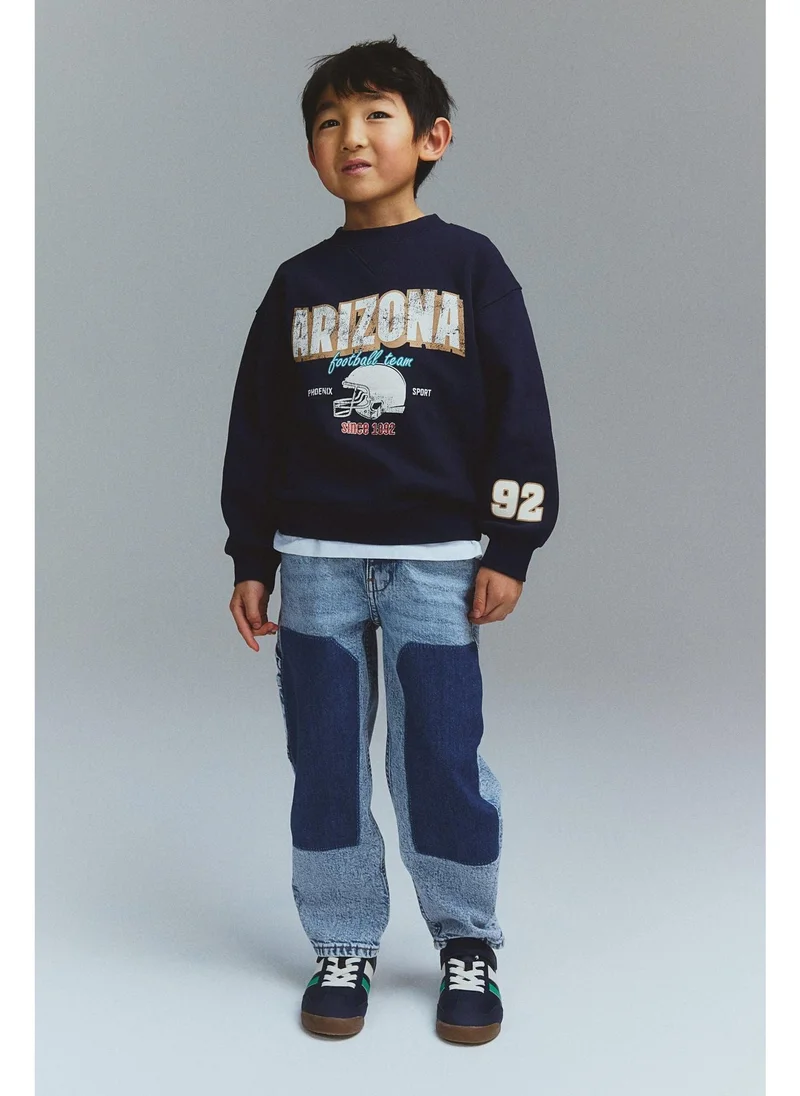 H&M Printed crew-neck sweatshirt