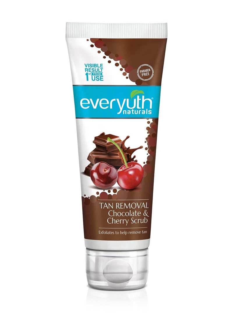 Everyuth Naturals Pure and Light Tan Removal Choco Cherry Scrub 100g - Image 1