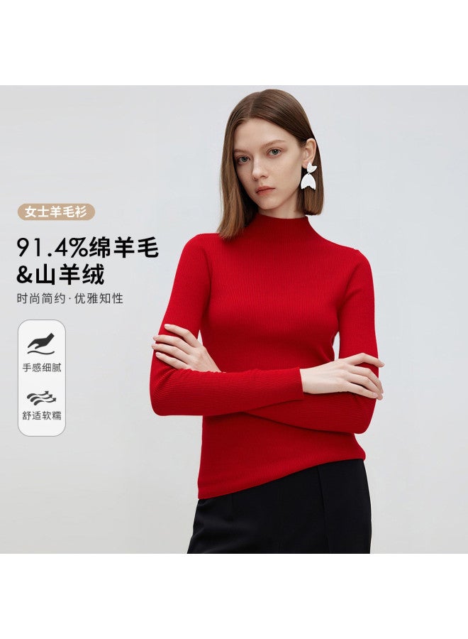 Fapai Skin-friendly, Warm, Easy-care, Versatile, Fashionable Base Layer Wool Sweater - Image 2