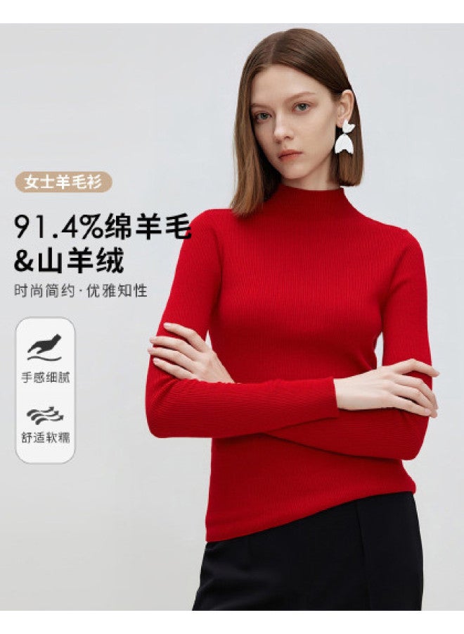 Fapai Skin-friendly, Warm, Easy-care, Versatile, Fashionable Base Layer Wool Sweater - Image 1