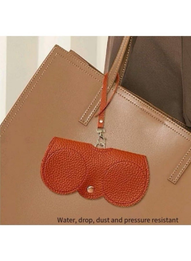 Generic Glasses Storage Case Portable Sunglasses Storage Bag Can Hang Glasses Bag Black  - Image 5