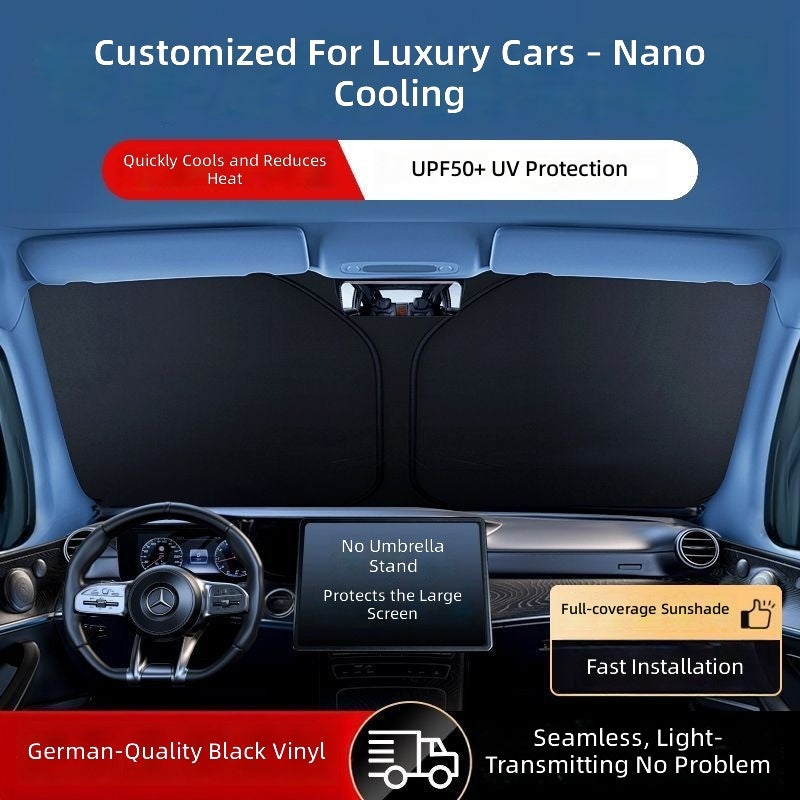 Cafele Car Windshield Sun Shade - Front Window Sun Visor - UV Protection Heat Insulation Sunshade Cover