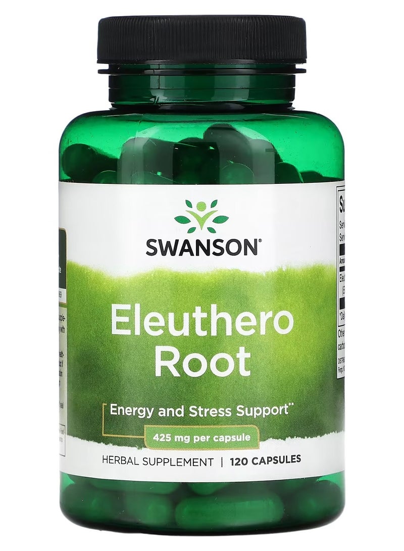 Swanson Eleuthero Root 425 mg 120 Capsules - Image 1
