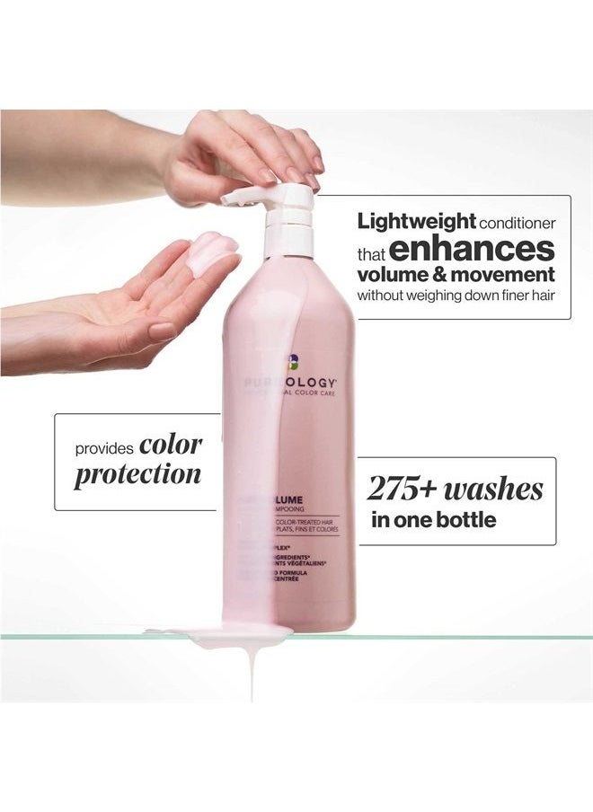 PUREOLOGY Pure Volume Shampoo | For Flat, Fine, Color-Treated Hair | Adds Lightweight Volume | Sulfate-Free | Vegan | Updated Packaging | 33.8 Fl. Oz. |  - Image 3