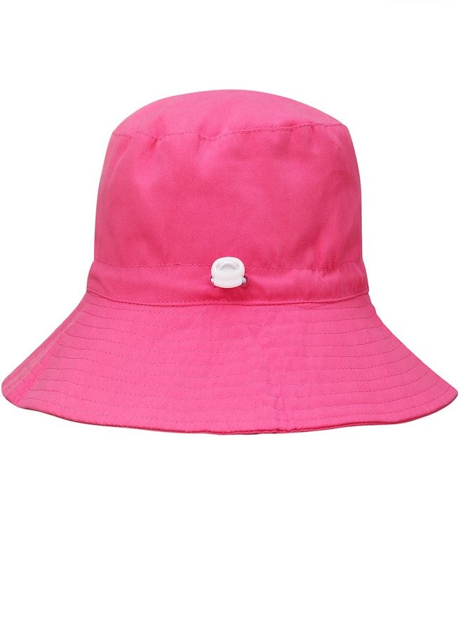 MaxNova قبعات دلو للأطفال من ماكس نوفا، من عمر 0 إلى 6 أشهر، لون وردي فاقع - Image 3