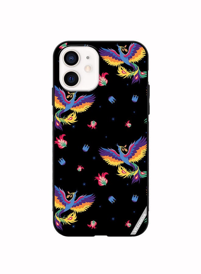 VR CREATIVE Protective Case Cover For Apple iPhone 12 mini Bird And Flowers For Bed Linen Design Multicolour - Image 1